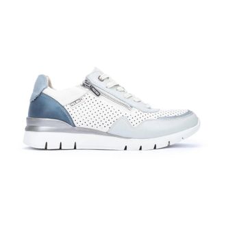 Pikolinos Dames Sneaker - Cantabria W4R-6968C1 - Dames - Sneakers - Wit - 36 EU - Leer - Schoenen