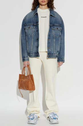 Balenciaga Denim Jacket, Womens, Blue