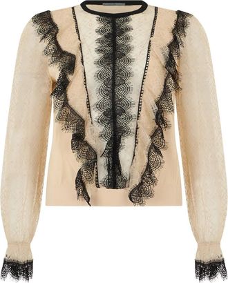 Alberta Ferretti Mujer, Blusas y Camisas, Beige, Talla: L