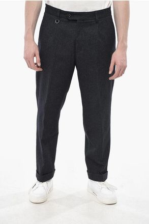 Paolo Pecora Cotton-Blend 4-Pocket Trousers With Turn-Ups And Front Pleat size 46