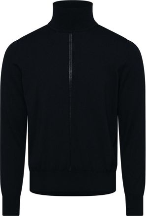 HUGO BOSS Dames-trui met col, normale pasvorm (Donkerblauw)