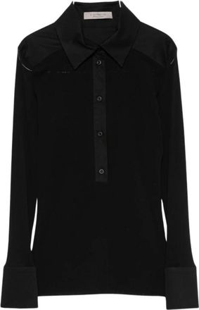 D.exterior 63802 Shirt - Dames - Overhemden - Zwart - S - Overhemden
