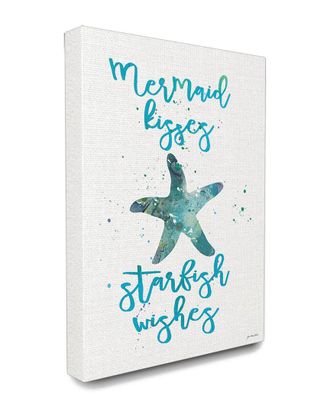 Stupell Industries Home Decor Mermaid Kisses Starfish Wishes