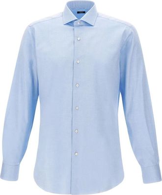 Barba Katoenen Shirt - Heren - Casual Overhemden - Blauw - 5XL - Katoen - Overhemden