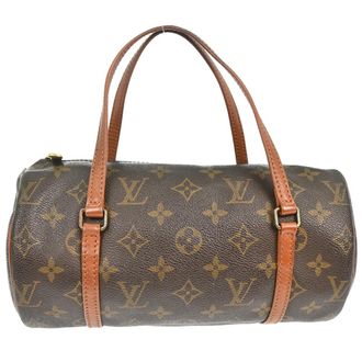 Louis Vuitton Papillon Handbag Monogram Canvas Brown Canvas Handbag (Pre-Owned)
