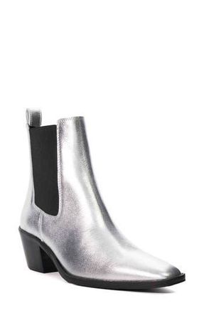Dune London Pexas Chelsea Boot in Silver-Leather at Nordstrom Rack, Size 10Us / 40Eu