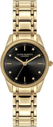 Olivia Burton Egerton Bracelet Watch, 28mm in Gold/Black at Nordstrom