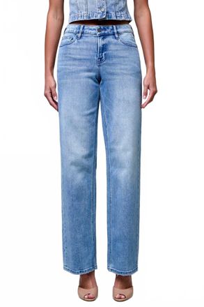 Hidden Jeans Womens Mid Rise Dad Jeans In Vintage Wash