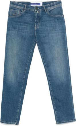 Jacob Cohen Blauw Denim 10 Zakken Organiser - Heren - Slim Fit Jeans - Blauw - W30 - Denim - Jeans