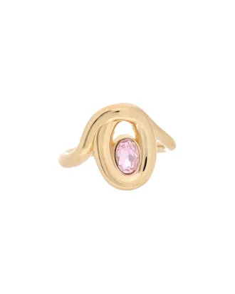 Oscar De La Renta Oval Rhinestone Ring