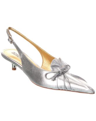 Schutz Zane Metallic Leather Sandal