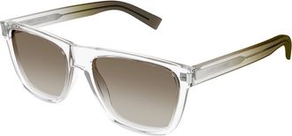 Saint Laurent SL 619 008 Mens Sunglasses Clear Size 56 - Free RX Lenses - Free RX Lenses