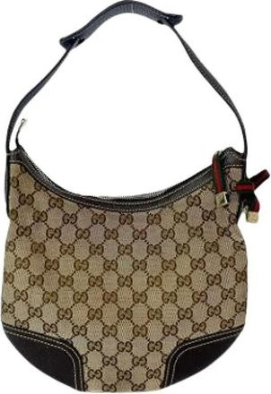 Gucci Pre-owned Shoulder Bags, female, Brown, Size: ONE SIZE Pre-owned Hobo