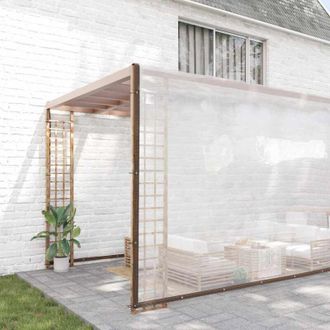 vidaXL Lona Transparente Con Ojales Polietileno 12x12 M Vidaxl