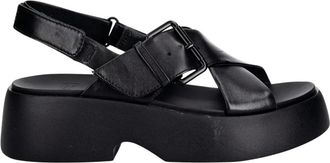 Camper Tasha Sandalen - Dames - Sandalen - Zwart - 40 EU - Leer - Schoenen