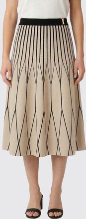 Elisabetta Franchi Gonna in maglia di viscosa bicolor Elisabetta Franchi