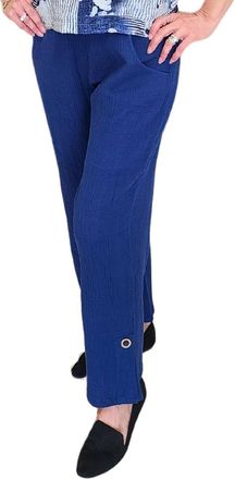 Habitat Double Cloth Easy Crop Pant In Twilight
