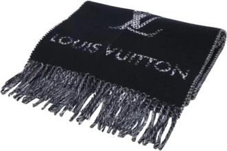 Louis Vuitton Pre-owned Stole - Heren - Vintage Accessoires - Zwart - ONE Size - Kasjmier - Vintage