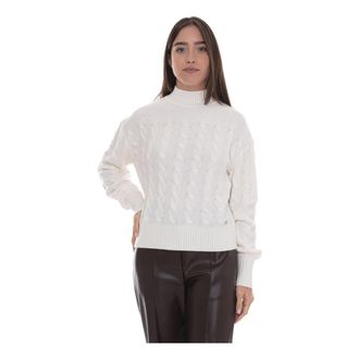 Guess Elsa Pullover - Dames - Coltruien - Wit - M - Wol - Truien & Vesten