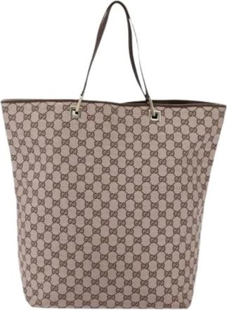 Gucci Pre-owned Tote Bags, female, Beige, Size: ONE SIZE Pre-owned Vintage Tote Bag