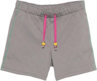 Casablanca Casual Shorts, male, Gray, Size: XL Logo-pattern Shorts
