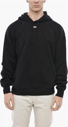 Diesel Cotton Fleece Hoodie S-GINN Solid-Color size 3xl