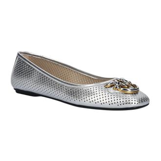 Pinko Pinko, Schoenen, Dames, Grijs, 36 EU, Leer, Max 11 Ballerina