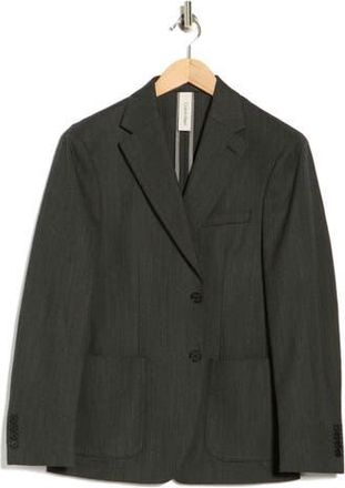 Calvin Klein Herringbone Notch Lapel Sport Coat in Green at Nordstrom Rack, Size 42 Regular
