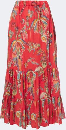 Etro Printed cotton maxi skirt