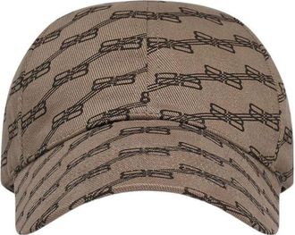 Balenciaga BB Monogram Cap Beige Brown 704104410B29764