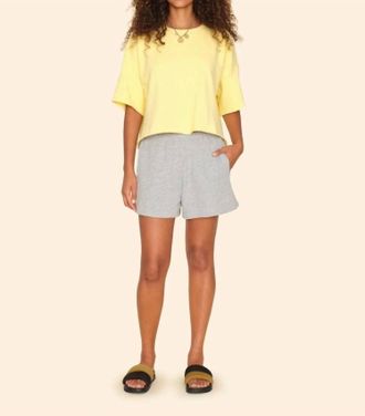 Xirena Womens Shayne Sweat Short In Heather Grey