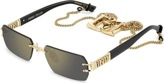 Dsquared2 Rectangle Zonnebrillen - Heren - Zonnebrillen - Geel - 57 MM - Accessoires