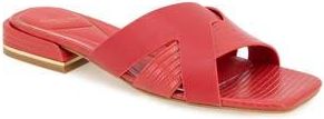 Kenneth Cole Issa Slide Sandal in Red Lizard at Nordstrom Rack, Size 7.5