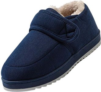 Generic WomenS Wide Fit Slippers - Memory Foam Slippers Ladies Comfy House Shoes Indoor Comfortable Othopaedic Slipper Fashion Thickened Diabetic Foot Shoes S