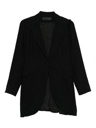 Marc Le Bihan single-breasted fitted jacket - women - Fabric - 36 - Black