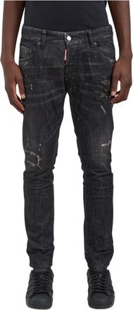 Dsquared2 Slim Fit Katoen Stretch Denim Skater Jeans - Heren - Slim Fit Jeans - Zwart - S - Katoen - Jeans