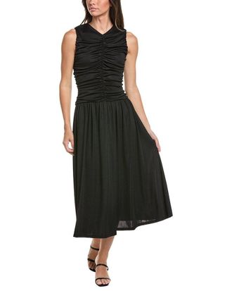 Kenneth Cole Drawstring A-Line Midi Dress