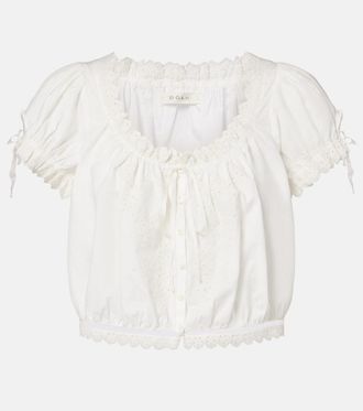 D&ocirc;en D&ocirc;en Nera embroidered cotton top