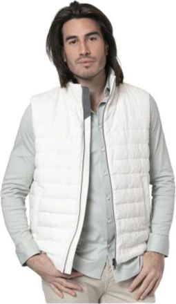 Herno Gewatteerde Vest - Heren - Bodywarmers - Wit - L - Linnen - Jassen