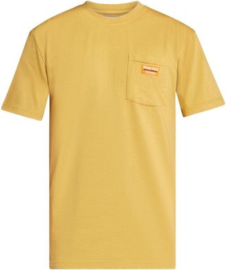 Market logo-patch cotton T-shirt - men - Cotton - M - Yellow
