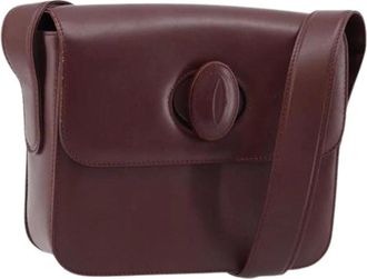 Cartier Pre-owned Cross Body Bags, female, Red, Size: ONE SIZE Pre-owned Shoulder Bag