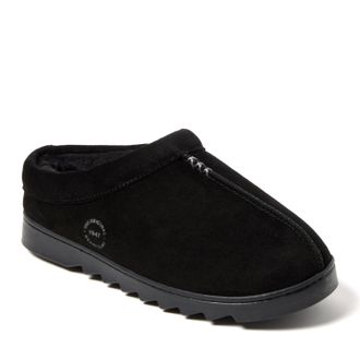 Dearfoams Womens Doreen Genuine Suede Clog House Shoe Slipper