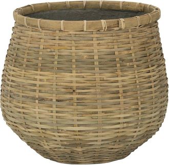 Creative Displays Inc. Bohemian Round Bamboo Planter