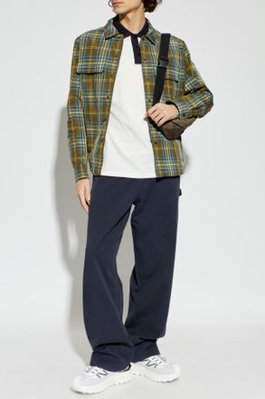 Moncler Quilted Shirt, Mens, Green