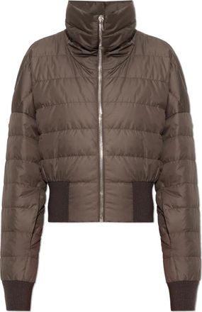 Rick Owens Cropped Down Jacket - Dames - Gewatteerde jassen - Bruin - XS - Wol - Jassen