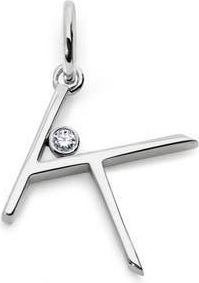 Monica Vinader Lab Grown Diamond Initial Pendant in Sterling Silver K at Nordstrom