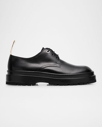 Jacquemus Mens The Pavane Leather Derby Shoes