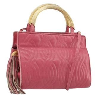 Fendi Pre-owned Vintage Hand Bag - Dames - Pre-owned - Roze - Maat: ONE Size Leer