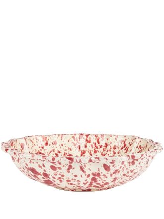 Cabana Speckled serving bowl - Red