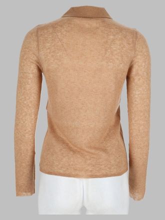 Aspesi Wool-Blend Polo Sweater - Beige